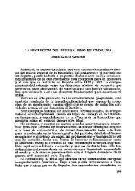 La recepción del surrealismo en Cataluña / Jesús García Gallego | Biblioteca Virtual Miguel de Cervantes