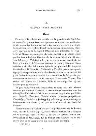 Nuevas inscripciones [Rute, San Pedro de Rodas] / Fidel Fita | Biblioteca Virtual Miguel de Cervantes