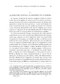 Arquitectura tartesia : la necrópoli de Antequera / M. Gómez Moreno | Biblioteca Virtual Miguel de Cervantes