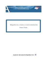 Ortega y Gasset, la técnica y la nueva comunicación / Gonzalo Navajas | Biblioteca Virtual Miguel de Cervantes
