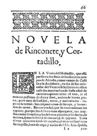 Rinconete, y Cortadillo / Miguel de Ceruantes Saauedra | Biblioteca Virtual Miguel de Cervantes