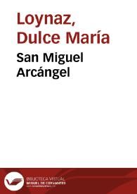 San Miguel Arcángel / Dulce María Loynaz | Biblioteca Virtual Miguel de Cervantes