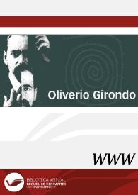 Oliverio Girondo / dirección Pedro Mendiola | Biblioteca Virtual Miguel de Cervantes
