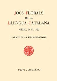Jocs Florals de la Llengua Catalana : Any CXV de la seua restauració | Biblioteca Virtual Miguel de Cervantes