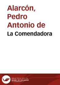 La Comendadora / Pedro Antonio de Alarcón | Biblioteca Virtual Miguel de Cervantes