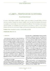"Clarín", profesor de economía / Manuel Santos Redondo | Biblioteca Virtual Miguel de Cervantes
