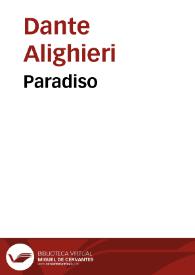 Paradiso / Dante Alighieri | Biblioteca Virtual Miguel de Cervantes