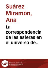 La correspondencia de las esferas en el universo de Calderón / Ana Suárez Miramón | Biblioteca Virtual Miguel de Cervantes