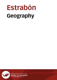 Geography / Strabo | Biblioteca Virtual Miguel de Cervantes
