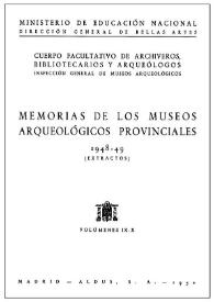Museo Municipal de Elche (Alicante) [Memoria 1948] / Alejandro Ramos Folqués | Biblioteca Virtual Miguel de Cervantes