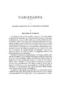 Iglesias románicas de la provincia de Orense / Arturo Vázquez Núñez | Biblioteca Virtual Miguel de Cervantes