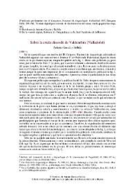 Sobre la estela discoide de Valdenebro (Valladolid) / Antonio García y Bellido | Biblioteca Virtual Miguel de Cervantes