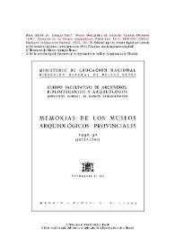 Museo Monográfico de Ampurias (Gerona) [Memoria 1950] / Martín Almagro Basch | Biblioteca Virtual Miguel de Cervantes