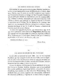 Los Archivos secretos del Vaticano / Juan Pérez de Guzmán y Gallo | Biblioteca Virtual Miguel de Cervantes