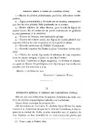Epigrafía ibérica y griega de Cardeñosa (Ávila) / Fidel Fita | Biblioteca Virtual Miguel de Cervantes
