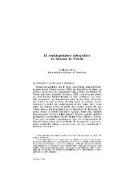 El enciclopedismo mitográfico de Baltasar de Vitoria / Guillermo Serés | Biblioteca Virtual Miguel de Cervantes