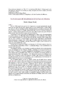 En el aniversario del descubrimiento de la Cueva de Altamira / Martín Almagro Basch | Biblioteca Virtual Miguel de Cervantes