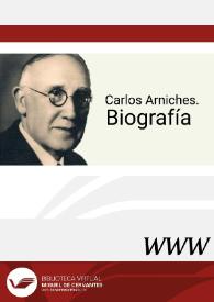 Carlos Arniches. Biografía / Joseba Barron-Arniches Ezpeleta | Biblioteca Virtual Miguel de Cervantes