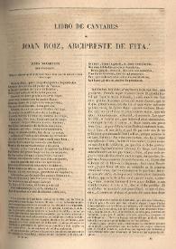 Libro de Cantares de Juan Ruiz, Arcipreste de Hita / Libro de Cantares de Joan Roiz, Arcipreste de Fita | Biblioteca Virtual Miguel de Cervantes