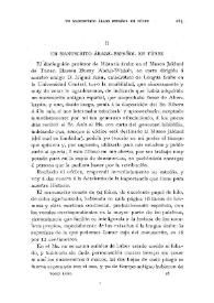 Un manuscrito árabe-español en Túnez / Francisco Codera | Biblioteca Virtual Miguel de Cervantes