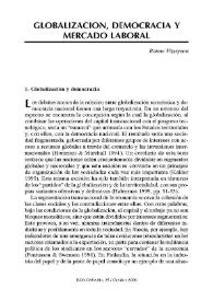 Globalización, democracia y mercado laboral / Raimo Väyrynen | Biblioteca Virtual Miguel de Cervantes