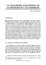 La concepción colectivista de la democracia y sus enemigos / Roberto Gargarella | Biblioteca Virtual Miguel de Cervantes