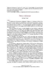 Ibérico e indoeuropeo / Antonio Tovar | Biblioteca Virtual Miguel de Cervantes