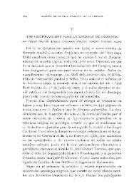 Las capitulaciones para la entrega de Granada / El Conde de Cedillo | Biblioteca Virtual Miguel de Cervantes