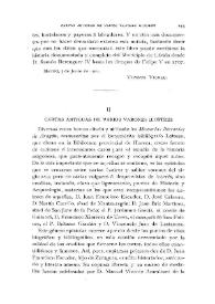 Cartas antiguas de varios varones ilustres / Ricardo del Arco | Biblioteca Virtual Miguel de Cervantes