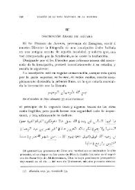 Inscripción árabe de Azuara / Francisco Codera | Biblioteca Virtual Miguel de Cervantes