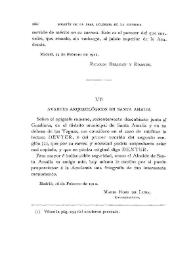 Avances arqueológicos en Santa Amalia / Mario Roso de Luna | Biblioteca Virtual Miguel de Cervantes