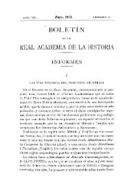 Las vías romanas del Nordeste de Mérida / Mario Roso de Luna | Biblioteca Virtual Miguel de Cervantes