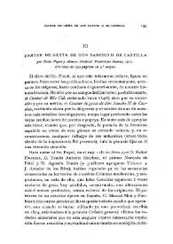 Cantar de gesta de Don Sancho II de Castilla / Adolfo Bonilla y San Martín | Biblioteca Virtual Miguel de Cervantes