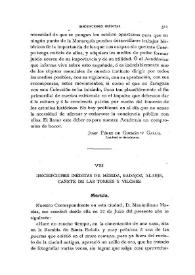 Inscripciones inéditas de Mérida, Badajoz, Alanje, Cañete de las Torres y Vilches / Fidel Fita | Biblioteca Virtual Miguel de Cervantes
