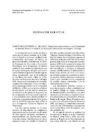 Investigaciones Geográficas, nº 41. Reseñas bibliográficas | Biblioteca Virtual Miguel de Cervantes