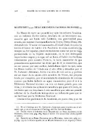 Manuscrito 5341 de la Biblioteca Nacional de Madrid / Francisco Codera | Biblioteca Virtual Miguel de Cervantes