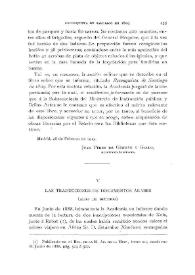 Las traducciones de documentos árabes : (algo de historia) / Francisco Codera | Biblioteca Virtual Miguel de Cervantes