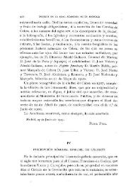 Inscripción romana, insigne, de Cáceres / Juan Sanguino y Michel | Biblioteca Virtual Miguel de Cervantes