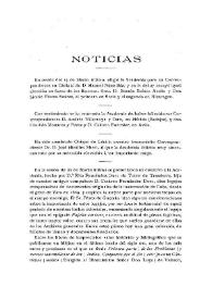 Boletín de la Real Academia de la Historia, tomo 64 (Abril 1914). Cuaderno IV. Noticias / [Fidel Fita y Juan Pérez de Guzmán] | Biblioteca Virtual Miguel de Cervantes