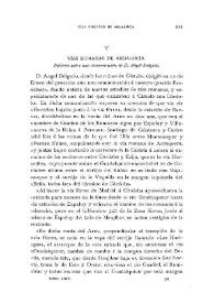 Vías romanas de Andalucía. Informe sobre una comunicación de D. Ángel Delgado / Antonio Blázquez | Biblioteca Virtual Miguel de Cervantes