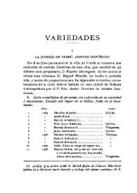 La judería de Verdú. Apuntes históricos / Juan Serra y Vilaró | Biblioteca Virtual Miguel de Cervantes