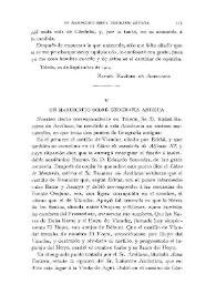 Un manuscrito sobre Geografía antigua / Adolfo Fernández Casanova | Biblioteca Virtual Miguel de Cervantes