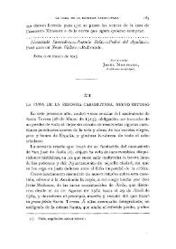 La cuna de la reforma carmelitana. Nuevo estudio / Fidel Fita | Biblioteca Virtual Miguel de Cervantes
