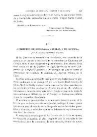 Compendio de Geografía general y de Europa, por D. Marcos Martín de la Calle / Ricardo Beltrán y Rózpide | Biblioteca Virtual Miguel de Cervantes