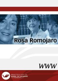 Rosa Romojaro / director Ángel L. Prieto de Paula | Biblioteca Virtual Miguel de Cervantes