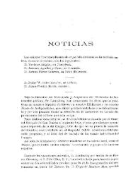 Noticias. Boletín de la Real Academia de la Historia, tomo 69 (septiembre-octubre 1916). Cuadernos III-IV / J.P.de G. | Biblioteca Virtual Miguel de Cervantes