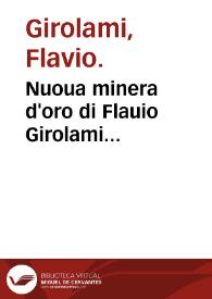 Nuoua minera d'oro di Flauio Girolami... | Biblioteca Virtual Miguel de Cervantes