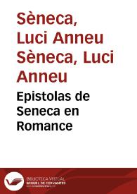 Epistolas de Seneca en Romance | Biblioteca Virtual Miguel de Cervantes