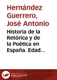 Historia de la Retórica y de la Poética en España. Edad Media | Biblioteca Virtual Miguel de Cervantes