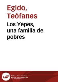 Los Yepes, una familia de pobres / Teófanes Egido | Biblioteca Virtual Miguel de Cervantes